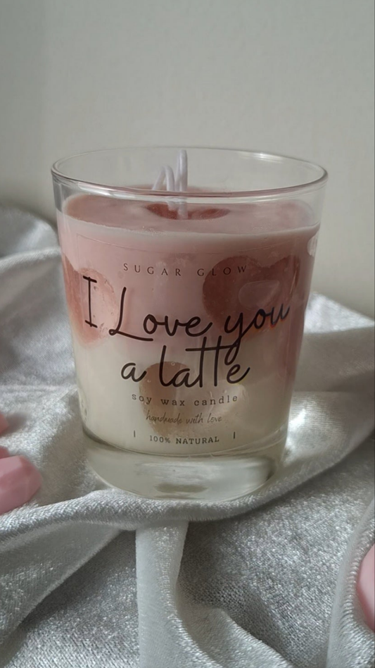 I love you a latte Candle